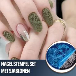 Nagel Stempel Set Met Sjablonen - Nail Art Stempelplaat - Gellak Tools - 10 Stuks - Levay® -Mooi Leven 1200x1200 1483