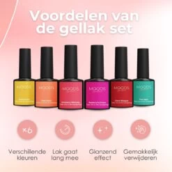 Moods Gellac 6-delige Set - Gel Nagellak - 8ML - Take Me To The Candyshop Edition - Gellac - Nagels - Gellak Starterspakket - Zomerse Kleuren -Mooi Leven 1200x1200 1538