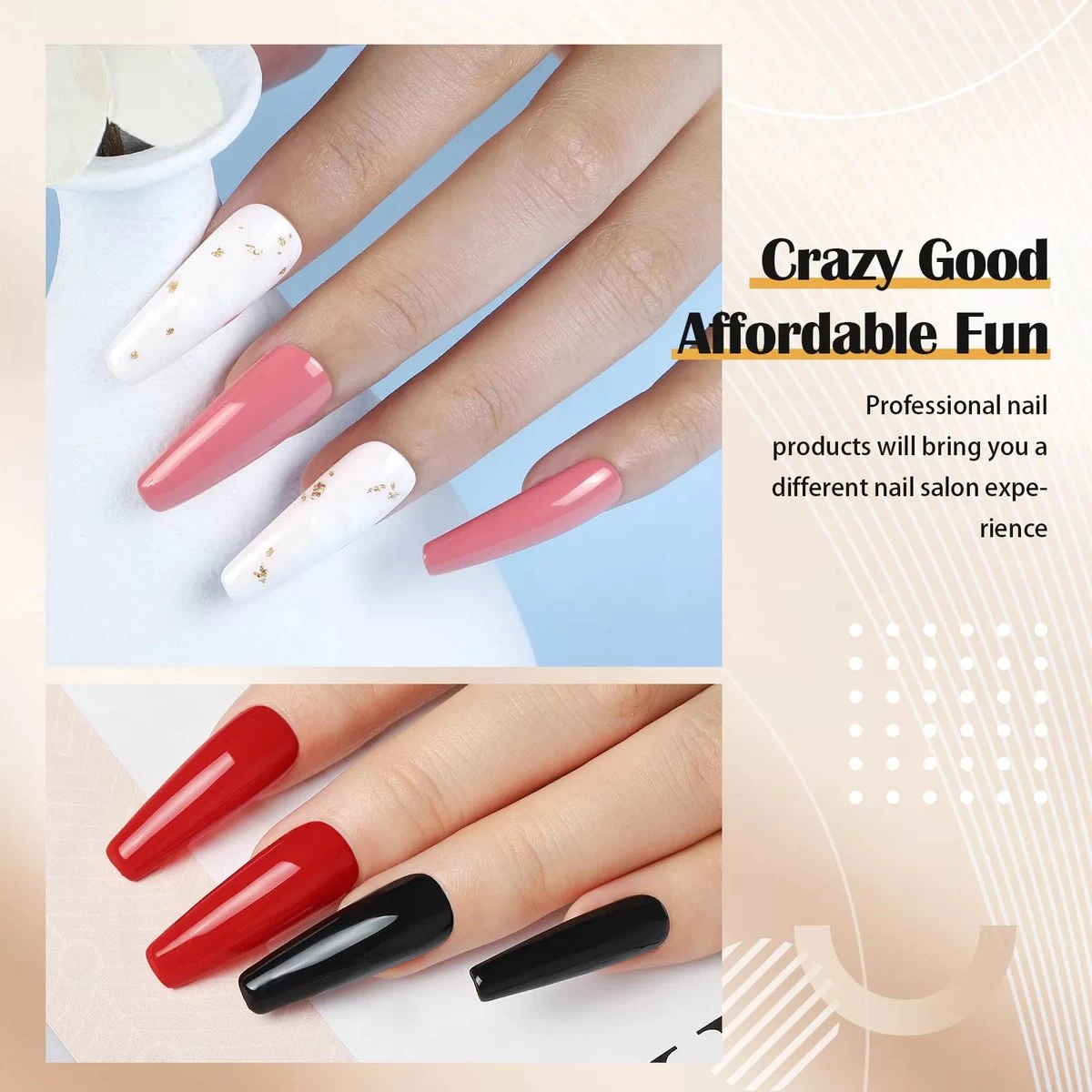 Royala Gellak D5pl Starterspakket + Inclusief UV Lamp + Met 13 Verschillende Gellak Kleuren - Ballerina Tips - Gellak Lamp – Nail Wipes - Cleanser - Nail Art - Gellac Set - Alle Benodigdheden In Eén - Uitgebreid 75-Delig Pakket 11 Royala Gellak D5pl Starterspakket + Inclusief UV Lamp + Met 13 Verschillende Gellak Kleuren - Ballerina Tips - Gellak Lamp – Nail Wipes - Cleanser - Nail Art - Gellac Set - Alle Benodigdheden In Eén - Uitgebreid 75-Delig Pakket - Afbeelding 9