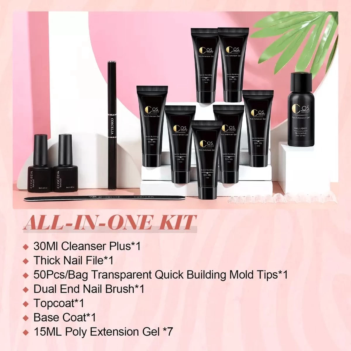 Polygel Kit - Polygel Set - Nagelverlenging - Polygel 7 Kleuren - Polygel Nagels - Kunstnagels - Gel Polish - Acryl Gellak 13 Polygel Kit - Polygel Set - Nagelverlenging - Polygel 7 Kleuren - Polygel Nagels - Kunstnagels - Gel Polish - Acryl Gellak - Afbeelding 11