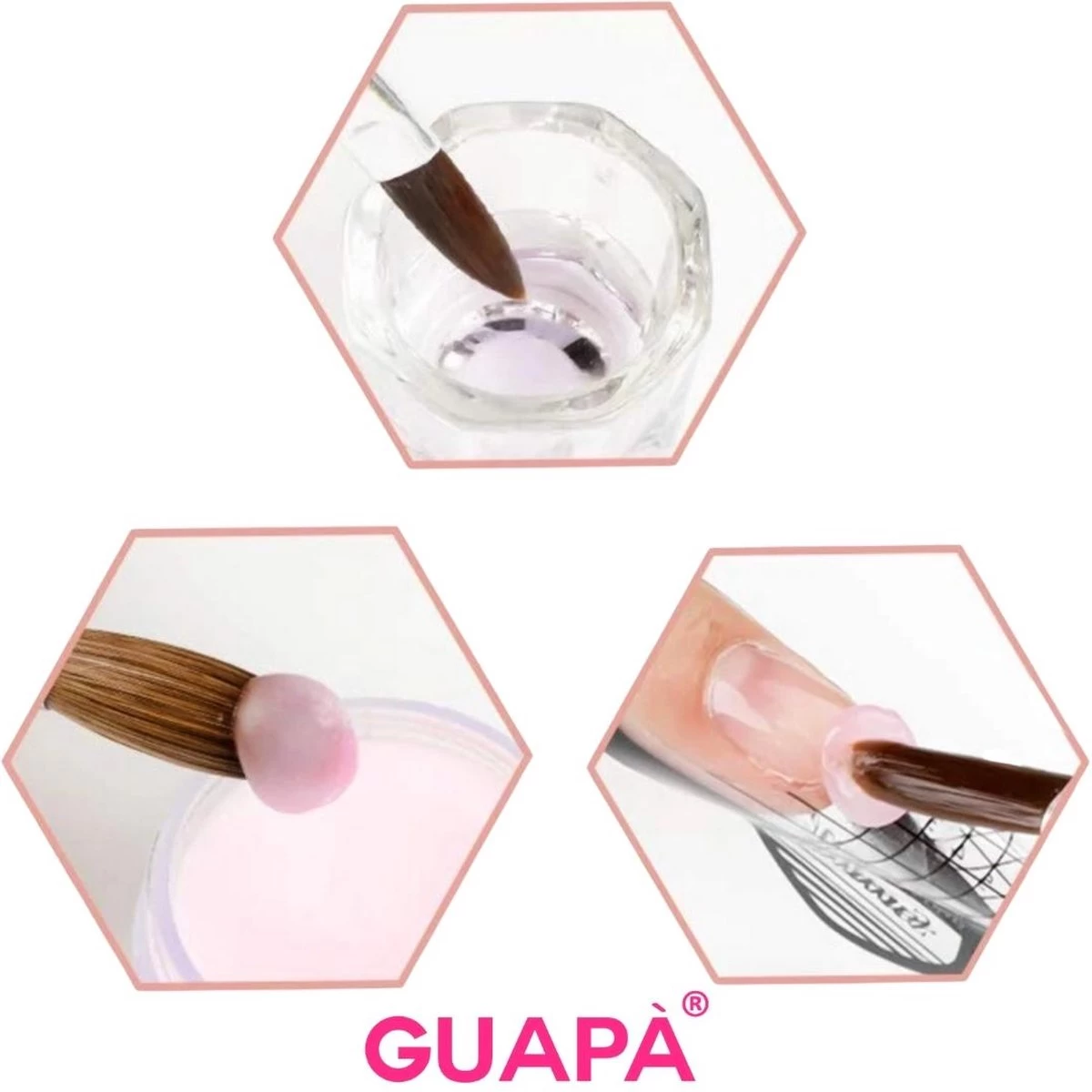 GUAPÀ Acryl Starterspakket | Acryl Nagels | Acrylic Liquid | Acryl Penselen | Dappendish | Acryl Nagels | Acrylic Nails 6 GUAPÀ Acryl Starterspakket | Acryl Nagels | Acrylic Liquid | Acryl Penselen | Dappendish | Acryl Nagels | Acrylic Nails - Afbeelding 4