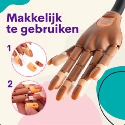Merkloos Oefenhand Voor Nagels - Nailtrainer - Nagel Oefenhand - Inclusief 200 Nagels -Mooi Leven 1200x1200 1808