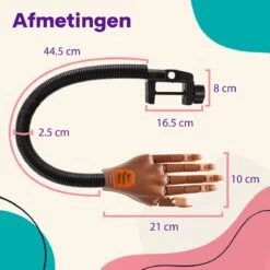 Merkloos Oefenhand Voor Nagels - Nailtrainer - Nagel Oefenhand - Inclusief 200 Nagels -Mooi Leven 1200x1200 1813