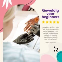 Merkloos Oefenhand Voor Nagels - Nailtrainer - Nagel Oefenhand - Compleet Acryl Nagels Starterpakket -Mooi Leven 1200x1200 1817