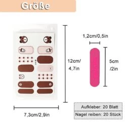 GUAPÀ® Nagelstickers & Nail Wraps - Nagelstickers Hartjes En Vormpjes - Nail Art - Nagel Folie - Diverse Kleuren Nail Wrap - 20 Vellen Nagelstickers -Mooi Leven 1200x1200 1831