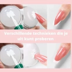 Byama Nagel Stempel - Stempel Set - Nailstamp - Nail Stamp Set - Transparante Jelly Stempel - Nail Art - Nagel Stempel Doorzichtig - Nagel Stempel Silicone - Nagel Kussen - Nagel Stempelplaat - Stempel Nagellak - French Manicure - French Nails - -Mooi Leven 1200x1200 1855