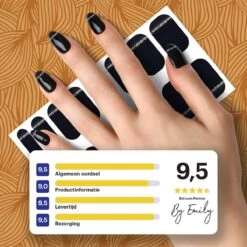 By Emily - Nagel Wrap - Classy Black | 16 Stickers | Nail Wrap | Nail Art | Trendy | Design | Nagellakvrij | Eenvoudig | Nagel Wrap | Nagel Stickers | Folie | Zelfklevend | Sjablonen 13 By Emily - Nagel Wrap - Classy Black | 16 Stickers | Nail Wrap | Nail Art | Trendy | Design | Nagellakvrij | Eenvoudig | Nagel Wrap | Nagel Stickers | Folie | Zelfklevend | Sjablonen -Mooi Leven 1200x1200 1858