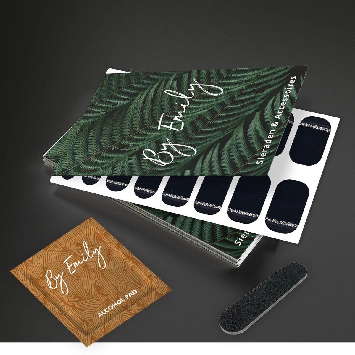 By Emily - Nagel Wrap - Classy Black | 16 Stickers | Nail Wrap | Nail Art | Trendy | Design | Nagellakvrij | Eenvoudig | Nagel Wrap | Nagel Stickers | Folie | Zelfklevend | Sjablonen 9 By Emily - Nagel Wrap - Classy Black | 16 Stickers | Nail Wrap | Nail Art | Trendy | Design | Nagellakvrij | Eenvoudig | Nagel Wrap | Nagel Stickers | Folie | Zelfklevend | Sjablonen - Afbeelding 7