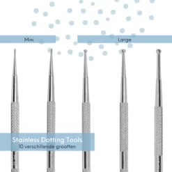 YUBBI™ 5 Delige Nail Art Dotting Tool Set - Nagellak Acryl Penselen - Dubbelzijdig - RVS - 10 Maten -Mooi Leven 1200x1200 1860