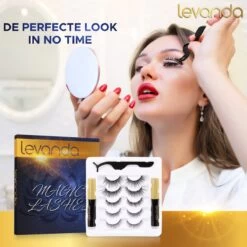 Nep Wimpers Met Magnetische Eyeliner Zwart - Wimperextensions Magnetic Lashes - Valse Wimpers Magneet Potlood En Applicator -Mooi Leven 1200x1200 600