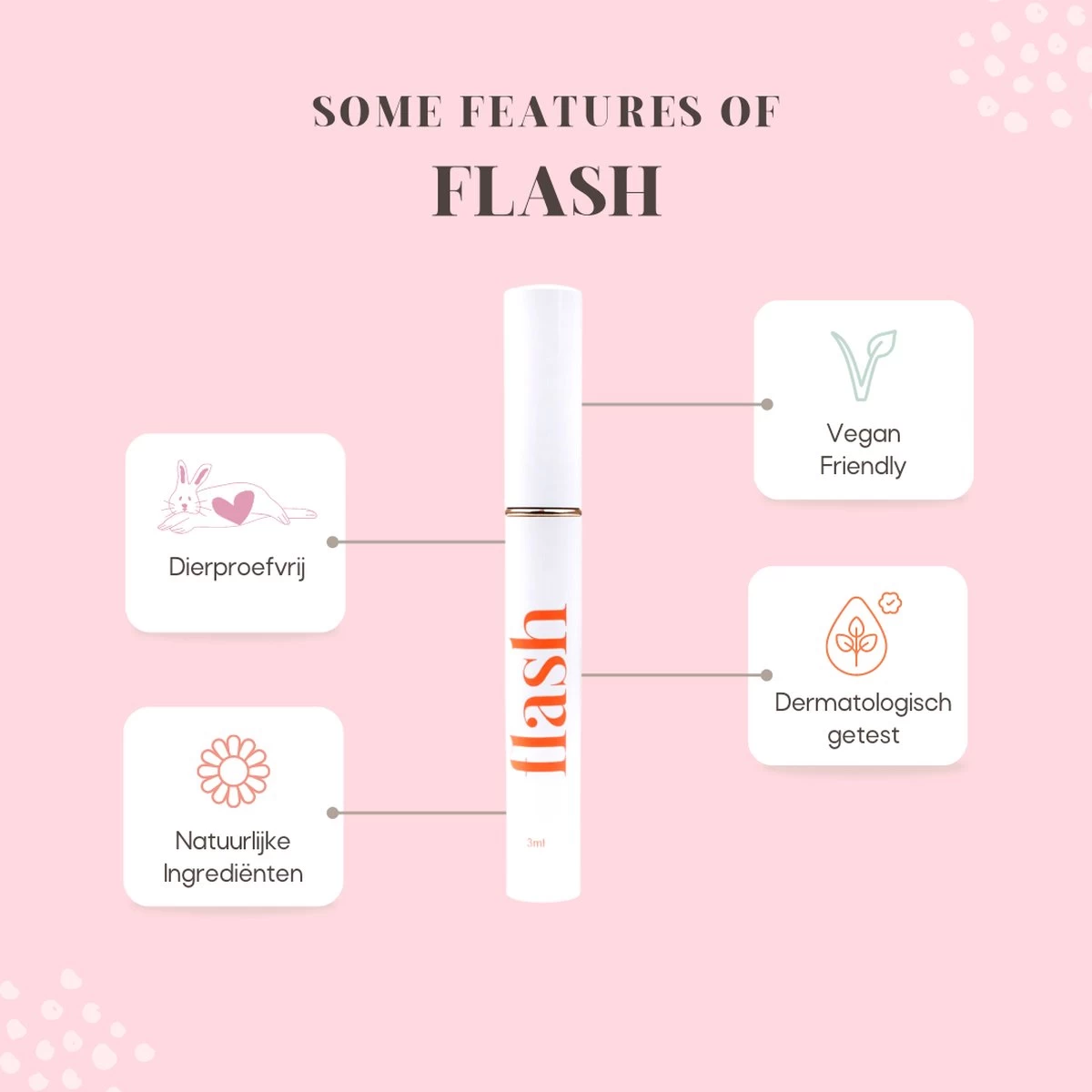 Célie Beauty FLASH - Wimperserum - Binnen 1 Week Zichtbaar Resultaat - 100% Vegan - Wimpergroei - Wimperverzorging - Volle Wimpers - Dikke Wimpers - 3ml - Hydraterend 4 Célie Beauty FLASH - Wimperserum - Binnen 1 Week Zichtbaar Resultaat - 100% Vegan - Wimpergroei - Wimperverzorging - Volle Wimpers - Dikke Wimpers - 3ml - Hydraterend - Afbeelding 2