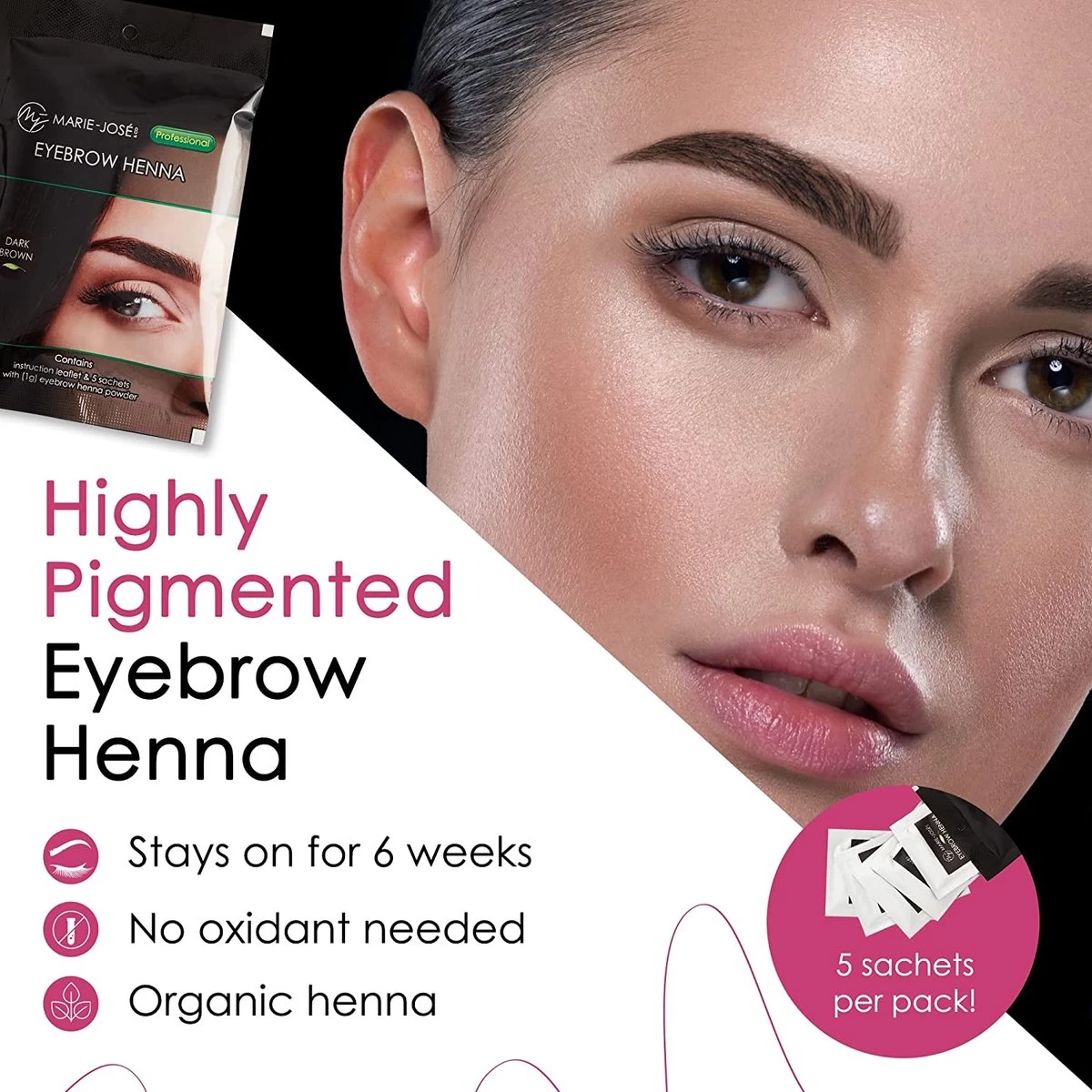 Henna Wenkbrauwverf Donkerbruin | Henna Brows |Geschikt Voor Minstens 25 Toepassingen 5 Henna Wenkbrauwverf Donkerbruin | Henna Brows |Geschikt Voor Minstens 25 Toepassingen - Afbeelding 3