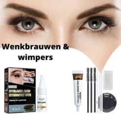 2 In 1 - Henna Wenkbrauwverf En Wimperverf - Bruin - Henna Brows - DIY Henna Brows Kit - Starterspakket -Mooi Leven 1200x1200 782