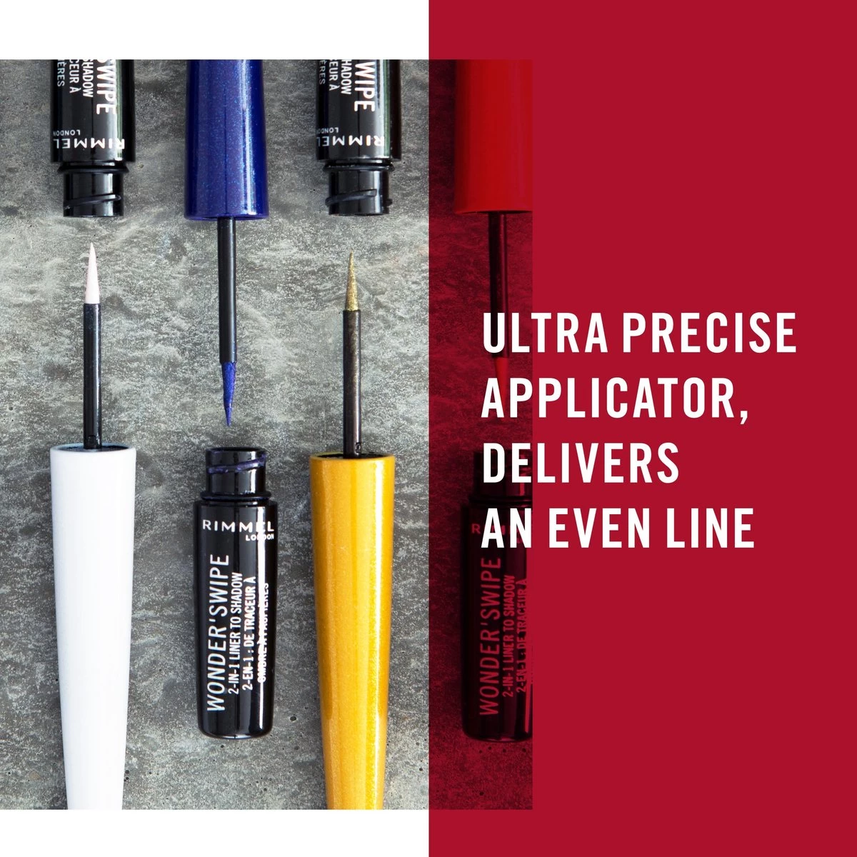 Rimmel London Wonder Swipe Eyeliner - 009 Mega Hottie Pink 8 Rimmel London Wonder Swipe Eyeliner - 009 Mega Hottie Pink - Afbeelding 6