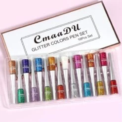 CmaaDU Eyeliner – Glitter Eyeliner – Make-up Set – 16 Verschillende Kleuren – Droogt Snel Op – Geschenkset -Mooi Leven 1200x1200 838