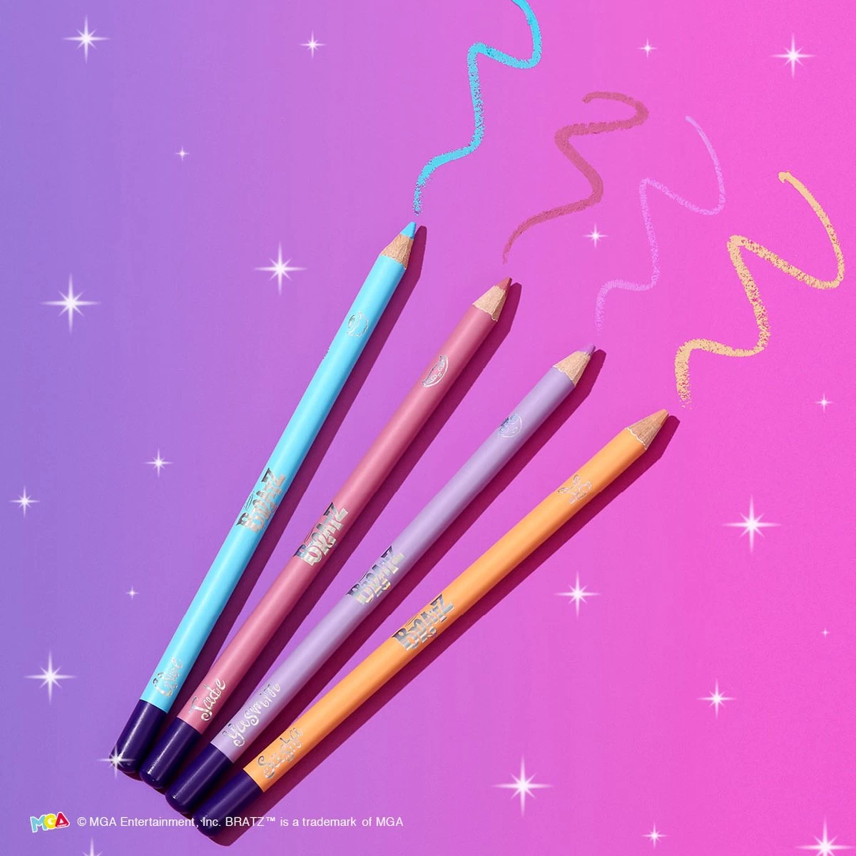 Makeup Revolution X Bratz Kohl Liner Set - Eyeliner/Oogpotlood Set - Pastel Lila, Roze, Oranje & Blauw 6 Makeup Revolution X Bratz Kohl Liner Set - Eyeliner/Oogpotlood Set - Pastel Lila, Roze, Oranje & Blauw - Afbeelding 4