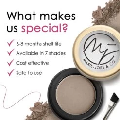 Wenkbrauwpoeder Donkerblond - Taupe - Wenkbrauw Make-up - Zachte, Natuurlijke Wenkbrauwen - Marie-José & Co -Mooi Leven 1200x1200 996