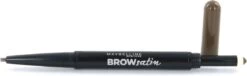 Maybelline Brow Satin Duo - 02 Medium Brown - Bruin - Wenkbrauwpotlood En Poeder -Mooi Leven 1200x368