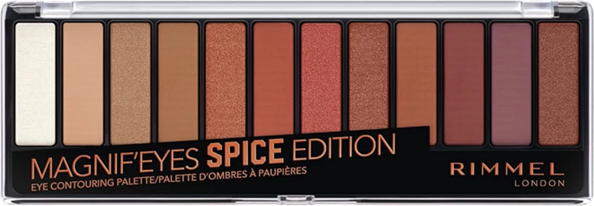 Rimmel London Magnif'Eyes Oogschaduw Palette - 005 Spice Edition 8 Rimmel London Magnif'Eyes Oogschaduw Palette - 005 Spice Edition - Afbeelding 6