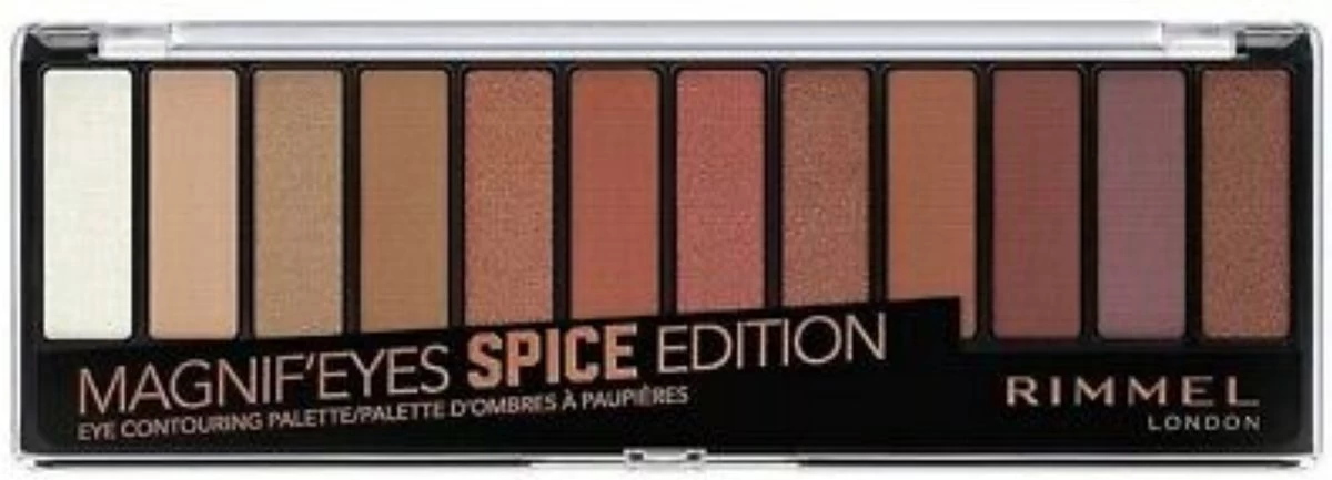 Rimmel London Magnif'Eyes Oogschaduw Palette - 005 Spice Edition 10 Rimmel London Magnif'Eyes Oogschaduw Palette - 005 Spice Edition - Afbeelding 8