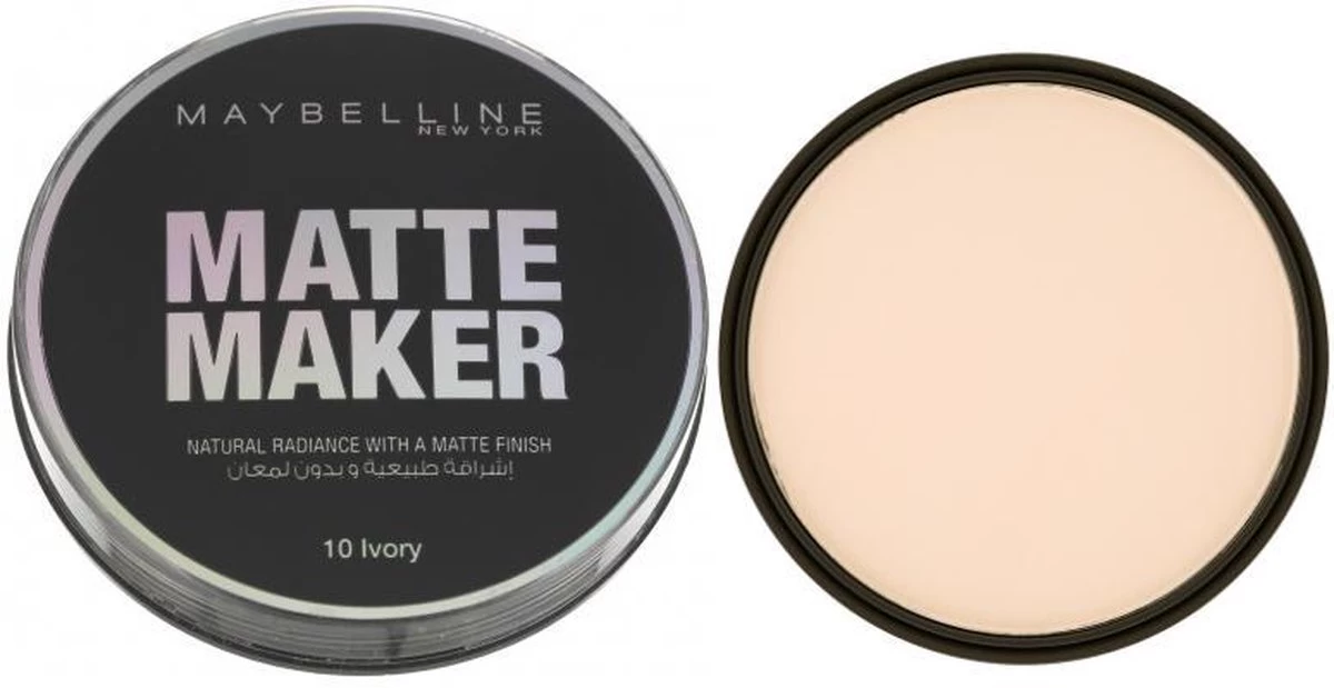 Maybelline Matte Maker Mattifying Powder - 10 Classic Ivory 4 Maybelline Matte Maker Mattifying Powder - 10 Classic Ivory - Afbeelding 2