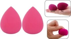 PD® - Make-up Spons - 2 Stuks - Roze - Beauty Blender - Blender Spons Voor Make-up - Foundation Blender - Make-up Ei