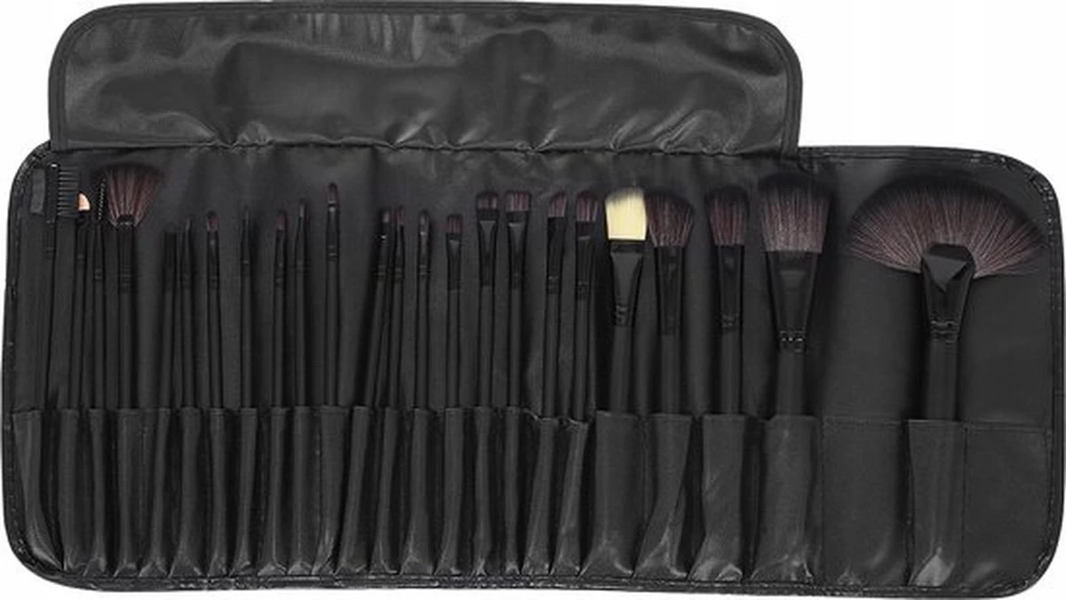 Professionele 24-Delige Make-Up Kwastenset - Cosmetica Visagie Makeup Kwasten Set - Mascara/Oogschaduw/Concealer/Foundation/Blush/Eyeliner/Highlighter/Poederkwast Beauty Brush - Contourkwast Make Up Brushes Borstels Penselen - Met Luxe Opberg Etui 14 Professionele 24-Delige Make-Up Kwastenset - Cosmetica Visagie Makeup Kwasten Set - Mascara/Oogschaduw/Concealer/Foundation/Blush/Eyeliner/Highlighter/Poederkwast Beauty Brush - Contourkwast Make Up Brushes Borstels Penselen - Met Luxe Opberg Etui - Afbeelding 12