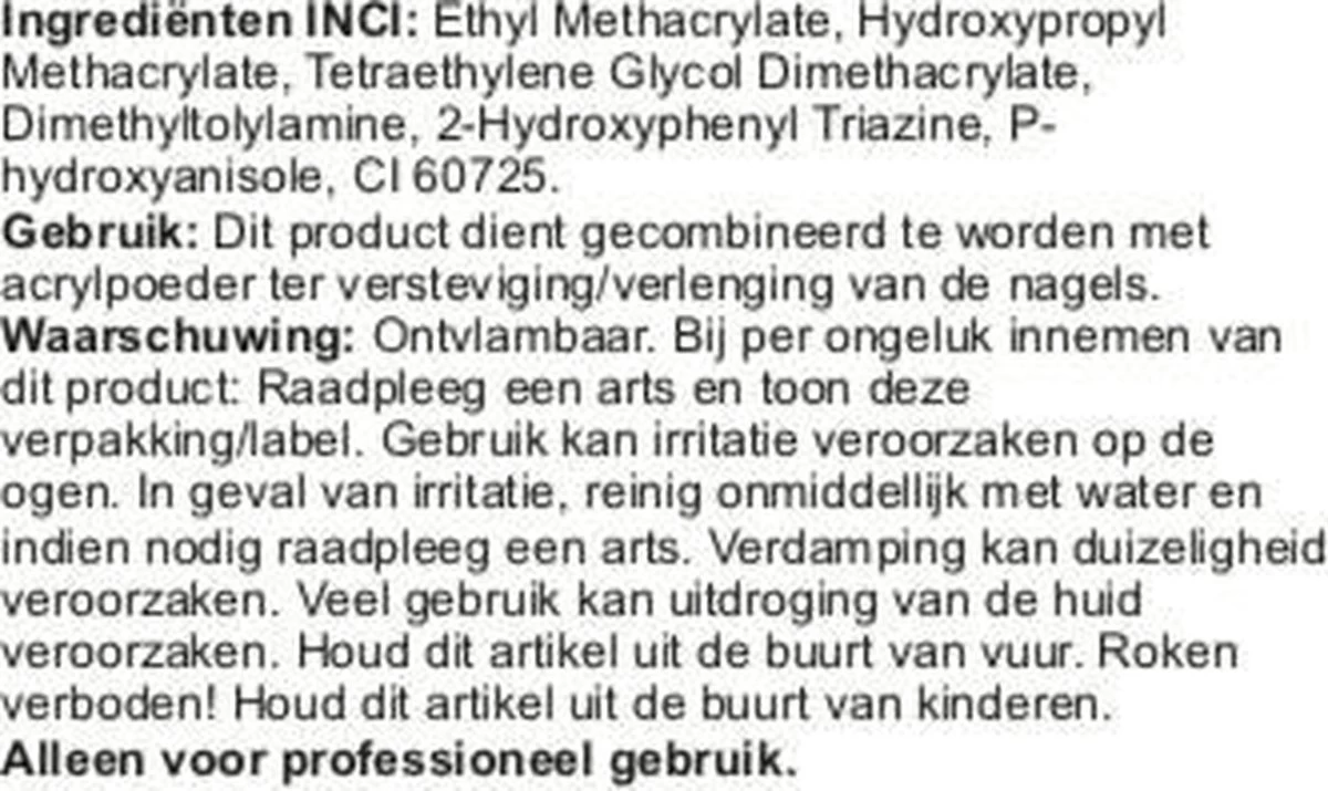 Acryl Vloeistof - 100 Ml - Imprezz® - Monomer - Liquid - Deze Vloeistof Heb Je Nodig In Combinatie Met Acrylpoeder 6 Acryl Vloeistof - 100 Ml - Imprezz® - Monomer - Liquid - Deze Vloeistof Heb Je Nodig In Combinatie Met Acrylpoeder - Afbeelding 4