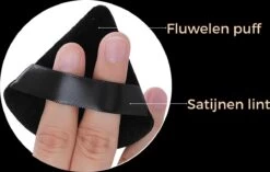 Merkloos Powder Puff Driehoek - Beauty Blender - Powder Puff - Poederdons - 12 Stuks - Zwart -Mooi Leven 1200x764 4