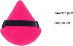 Merkloos Powder Puff - Beauty Blender - Powder Puff Driehoek - 5 Stuks - Hot Pink -Mooi Leven 1200x767