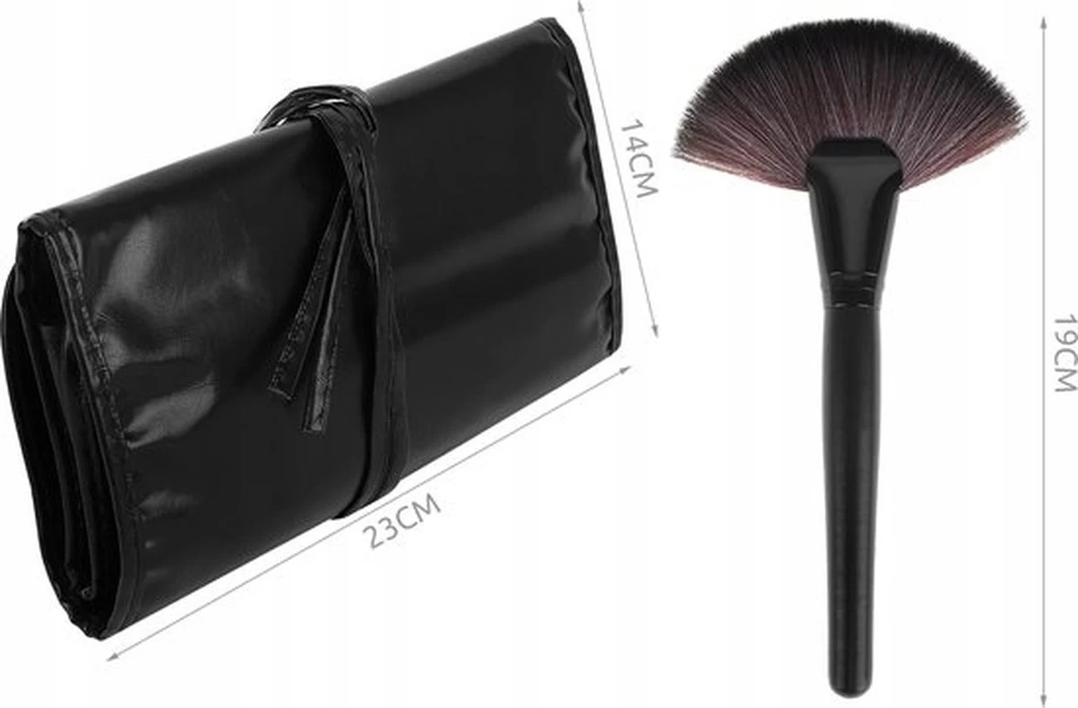 Professionele 24-Delige Make-Up Kwastenset - Cosmetica Visagie Makeup Kwasten Set - Mascara/Oogschaduw/Concealer/Foundation/Blush/Eyeliner/Highlighter/Poederkwast Beauty Brush - Contourkwast Make Up Brushes Borstels Penselen - Met Luxe Opberg Etui 13 Professionele 24-Delige Make-Up Kwastenset - Cosmetica Visagie Makeup Kwasten Set - Mascara/Oogschaduw/Concealer/Foundation/Blush/Eyeliner/Highlighter/Poederkwast Beauty Brush - Contourkwast Make Up Brushes Borstels Penselen - Met Luxe Opberg Etui - Afbeelding 11