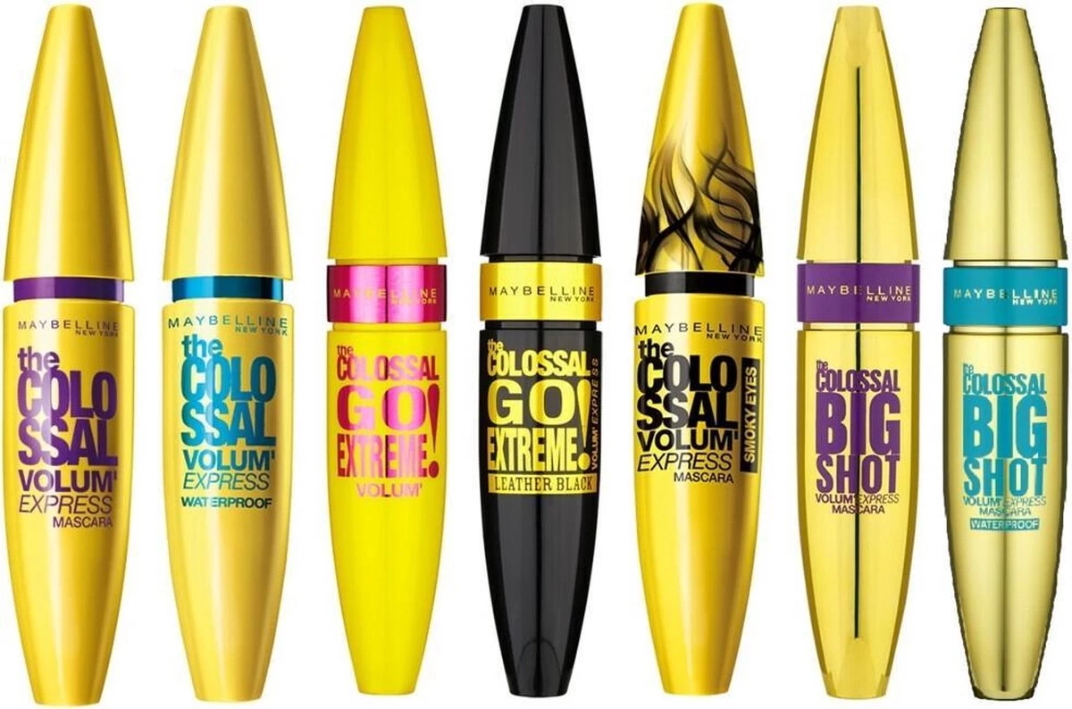 Maybelline Volum'Express Colossal Go Extreme! Leather Black Mascara - Zwart 5 Maybelline Volum'Express Colossal Go Extreme! Leather Black Mascara - Zwart - Afbeelding 3