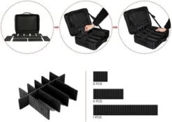 Cosmetica Koffer - Make-up Koffer Met Verstelbare Vakken - Visagie En Nagelstyliste Beauty Koffer - 35x25x11CM -Mooi Leven 1200x849 2