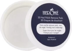 Herome Nagellakremover Pads - Nagellakverwijderaar Pads - Acetonvrij, Mild Reinigend En Droogt Niet Uit - Handig Voor Onderweg Travelsize- 30 Pads -Mooi Leven 1200x850 1