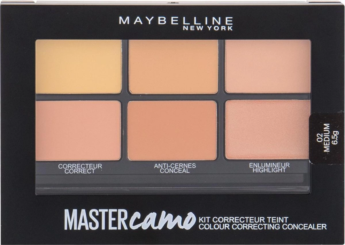 Maybelline - Master Camo Palette - 2 Medium - Concealer Palette 5 Maybelline - Master Camo Palette - 2 Medium - Concealer Palette - Afbeelding 3