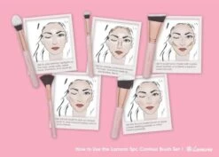 Lamora Make-up Kwasten Set - Contour - Lamora Proffecioneel - 5 Delig Kwasten In Luxe Koker -Mooi Leven 1200x862