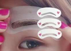 Merkloos Wenkbrauw Sjablonen (set Van 3) - Epileren - Wenkbrauwen Tekenen - Wenkbrauwpotlood - DisQounts -Mooi Leven 1200x865 3