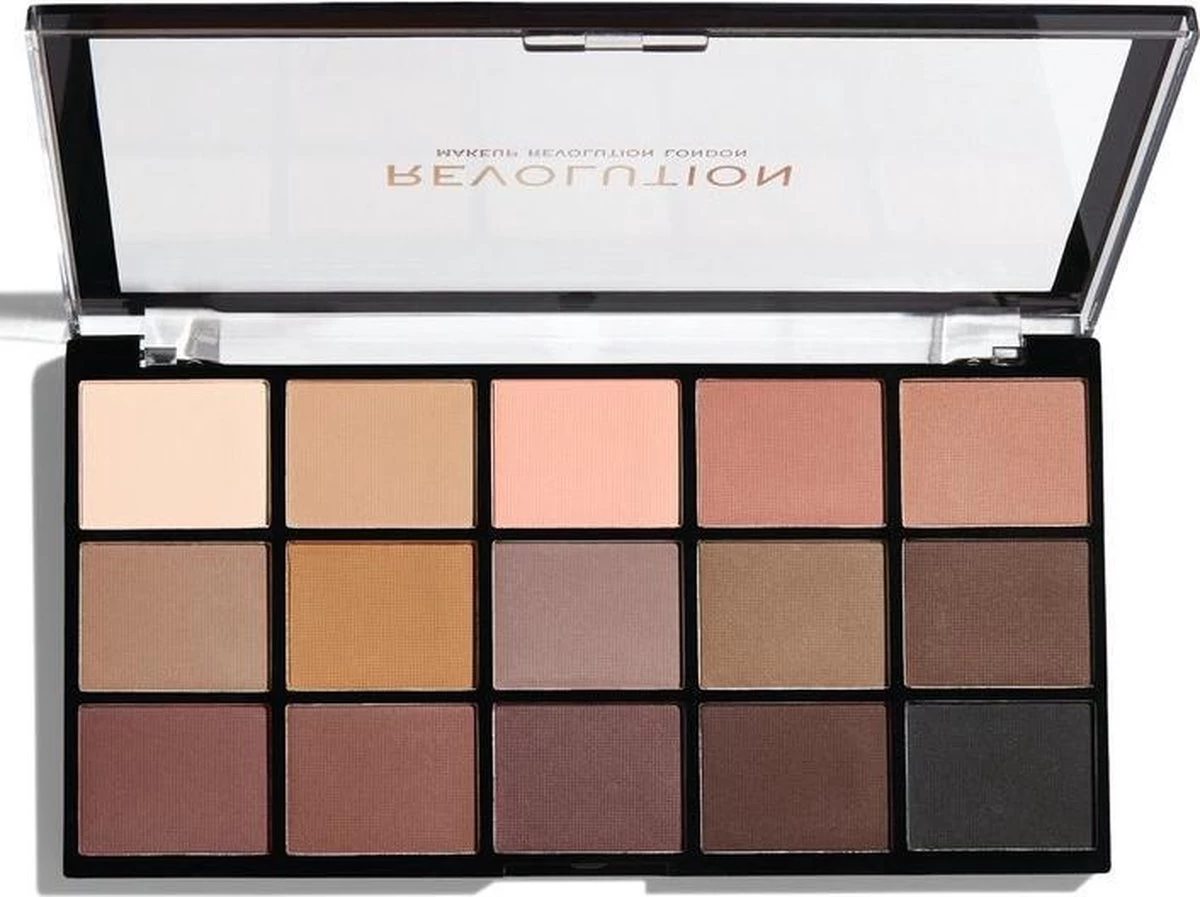 Makeup Revolution - Palette Eye Shadow Re-Loaded (Palette Basic Mattes) 15 X 1.1 G 4 Makeup Revolution - Palette Eye Shadow Re-Loaded (Palette Basic Mattes) 15 X 1.1 G - Afbeelding 2