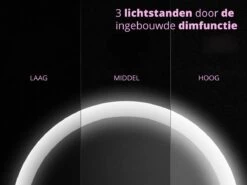 Make Up Spiegel Met LED Verlichting - Cosmetica - Dimbaar - Dimfunctie - Oplaadbaar - USB - Cadeau - Vakantie - Wit -Mooi Leven 1200x901 12