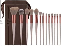 Make Up Kwasten Set | 13 Stuks | Inclusief Beschermingszakje | Vegan | Blending Beauty | Voor O.a. Foundation & Oogschaduw | Cadeau Voor Haar -Mooi Leven 1200x903 4