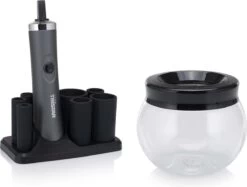 Tristar MB-2020 Make-up Kwastenreiniger – Reinigen én Drogen – Met 8 Rubberen Houders -Mooi Leven 1200x908