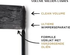 L’Oréal Paris - Volume Million Lashes - Zwart - Volume Mascara - 10.7 Ml -Mooi Leven 1200x931