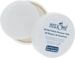 Herome Nagellakremover Pads - Nagellakverwijderaar Pads - Acetonvrij, Mild Reinigend En Droogt Niet Uit - Handig Voor Onderweg Travelsize- 30 Pads