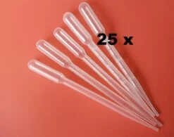 Merkloos 25 X Pipet Voor Vloeistoffen, 3 Ml