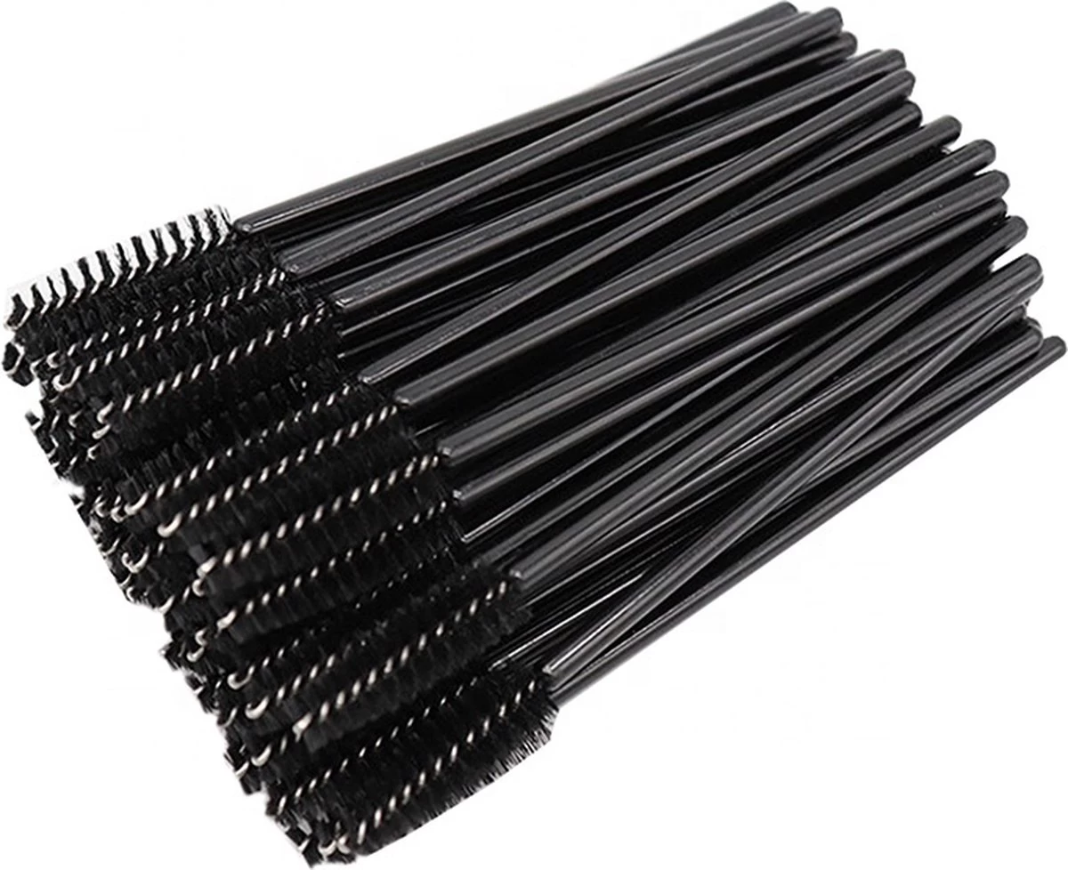 Merkloos Wegwerp Wimper En Wenkbrauw Borsteltjes - Mascara Borsteltjes - 10 Stuks - Diep Zwart 3 Merkloos Wegwerp Wimper En Wenkbrauw Borsteltjes - Mascara Borsteltjes - 10 Stuks - Diep Zwart