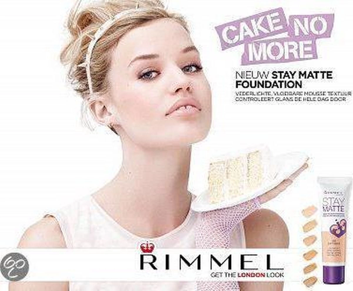 Rimmel London Stay Matte Liquid Foundation - 300 Sand 5 Rimmel London Stay Matte Liquid Foundation - 300 Sand - Afbeelding 3
