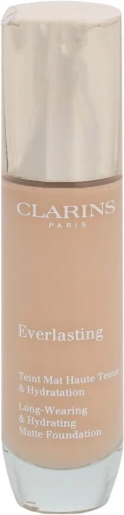 Clarins Everlasting Long-Wearing & Hydrating Matte Foundation - Long-Lasting Moisturizing Makeup With Matte Effect 30 Ml 107C -Mooi Leven 289x1200 2
