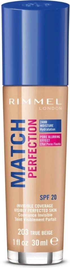 Rimmel London Match Perfection Foundation - 203 True Beige