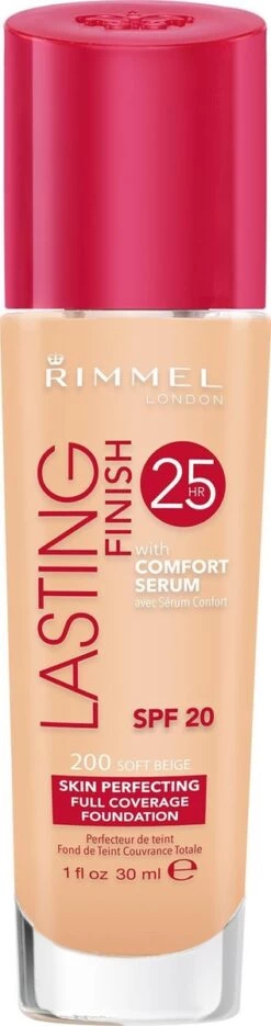 Rimmel London Lasting Finish Foundation - 200 Soft Beige -Mooi Leven 317x1200