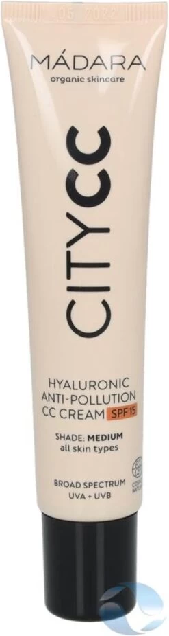 MÁDARA Anti-Pollution CC Cream SPF15 Medium Beige 40ml - Hyaluronzuur -UVA/UVB -Mooi Leven 320x1200 3